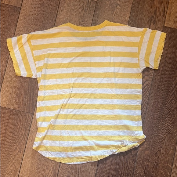 Madewell Whisper Cotton Rib-Crewneck Tee in Bastian Stripe Small - Picture 7 of 7